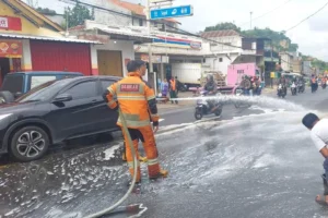 Ledakan gas LPG 3 Kg di Warung Bakso Garut