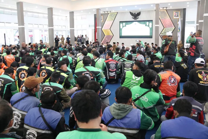Doa Bersama Forkopimda dan Ojol
